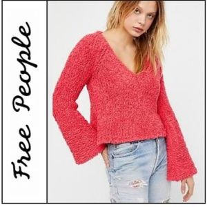 NWT { Free People } “Sand Dune" Knit Pullover